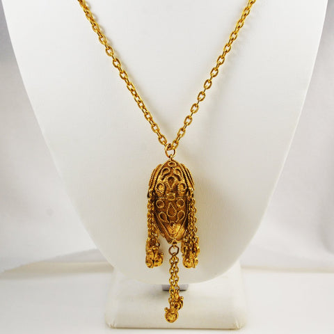 Estee Lauder Azuree Perfume Necklace – Estate Beads Jewelry