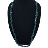 Azurite Malachite Chip Bead Necklace Vintage