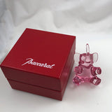 Baccarat Pink Crystal Spinning Elephant Figurine France