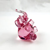 Baccarat Pink Crystal Elephant Figurine 