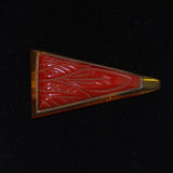 Art Deco Red Bakelite Dress Clip