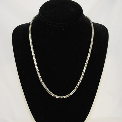 Sterling Silver Wheat Chain Bali Unisex