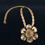 Barclay Gold Rhinestone Necklace