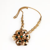 Barclay Gold Rhinestone Necklace