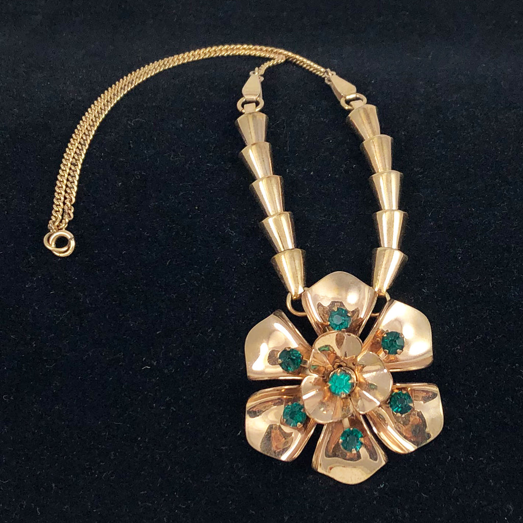 Barclay Gold Filled Floral Necklace