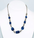Barse Sterling & Blue Agate Necklace