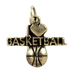 Sterling Silver Basketball Lover's Charm Vintage
