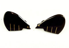 Native American Carved Bear Earrings