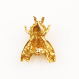 14K Gold Bumble Bee Brooch Back