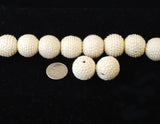 Beige Crochet Beads (12)