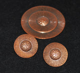 Bell Trading Post Copper Brooch & Earring Set Vintage