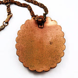 Back of Vintage Bell Trading Post Copper & Turquoise Necklace