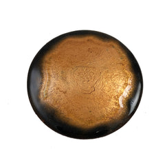 Artisan Copper Enamel Belt Buckle Signed