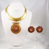 Ben Amun Statement Necklace and Earrings Vintage