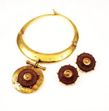 Ben Amun Statement Necklace and Earrings Vintage