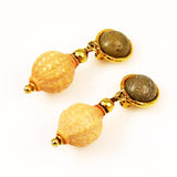 Ben-Amun Resin Drop Clip On Earrings Vintage