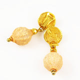 Ben-Amun Resin Drop Clip On Earrings Vintage