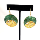 Berebi Green and Gold Earrings