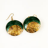 Berebi Green and Gold Earrings