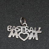 Baseball Mom Sterling Silver Vintage Charm