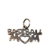 Baseball Mom Sterling Silver Charm