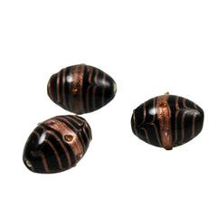Black Lamp Work Wedding Cake Beads (2)