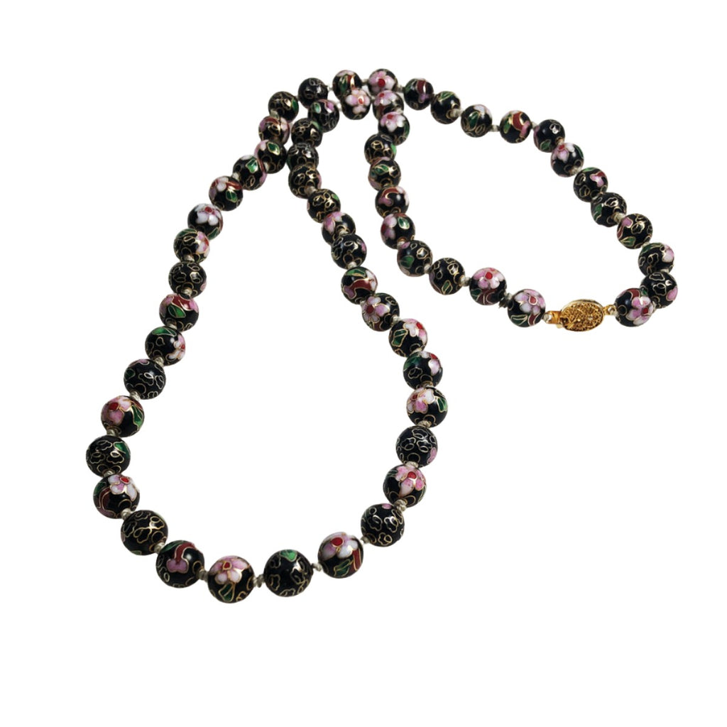 Buy Online Tribal Necklace Red Thread with White Metal Balls - Ritikart