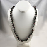 Black Cloisonne Beaded Necklace Chinese