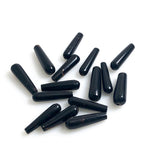Black Coral Drop Beads