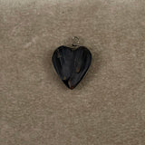 Black Coral Heart Charm Hawaiian