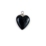 Black Coral Heart Charm Hawaiian