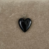 Black Coral Heart Charm Hawaiian