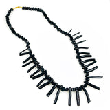 black coral branch necklace