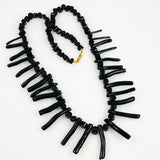 black coral branch necklace