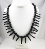 black coral branch necklace vintage