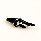 Black Coral, Pearl and Sterling Pin Hawaiian