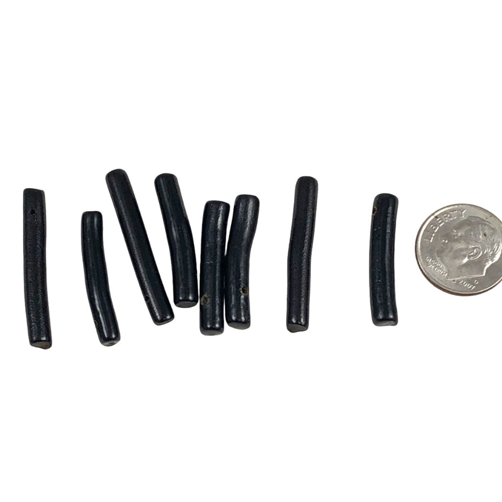 Black coral branch beads