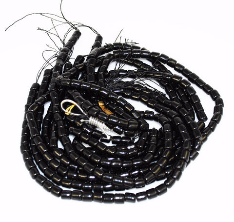 Black Coral Tube Beads 7mm Rare Natural AA Vintage