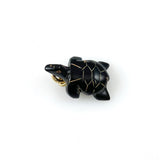 Black Coral Turtle Charm Hawaiian