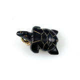 Black Coral Turtle Charm Hawaiian