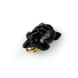 Black Coral Turtle Charm Hawaiian