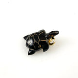 Black Coral Turtle Charm Hawaiian