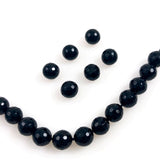 Faceted Black Onyx Gemstone Beads