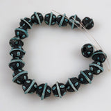 Antique Black Saturn Trade Beads