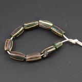 Venetian Black Stripe African Trade Beads