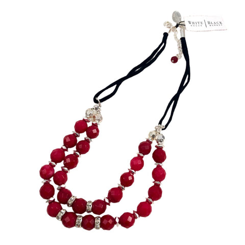 Red Jade Necklace by White House Black Market NWT