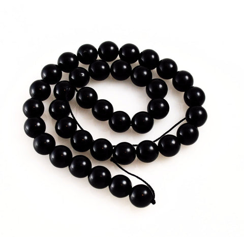 Black Coral Round Strands Rounds Rare Natural AA Coral