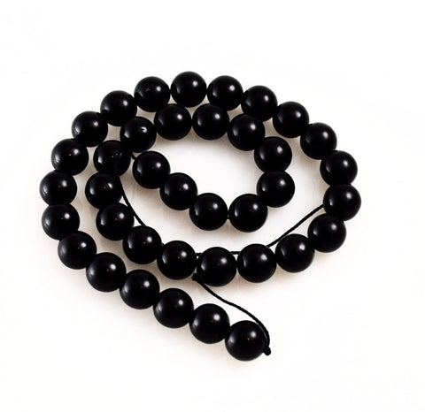 Black Coral Round Strands Rounds Rare Natural AA Coral