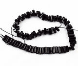 Vintage Black Coral Stick Beads AA Coral