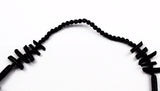 Extra Long Black Branch Coral Necklace Vintage